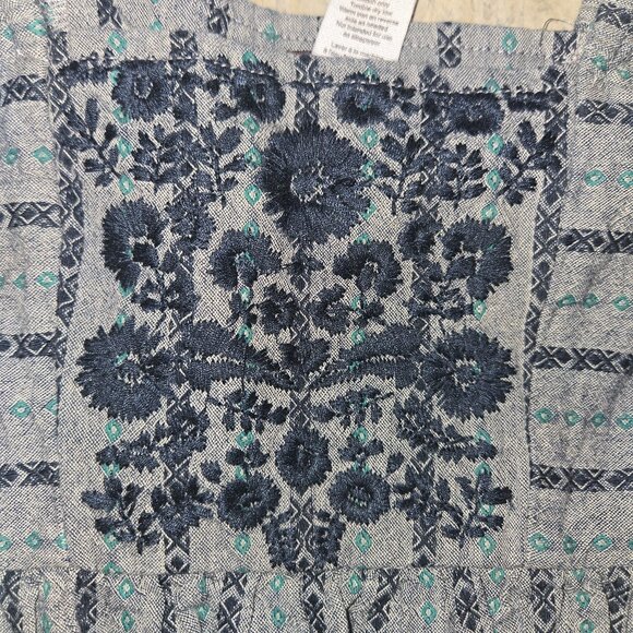 Tea Collection Grey with Embroidered details Tunic/Dress - Picture 2 of 3